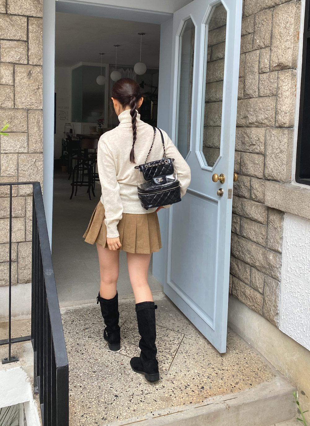 カシミヤ混タートルネックニット | 詳細画像9