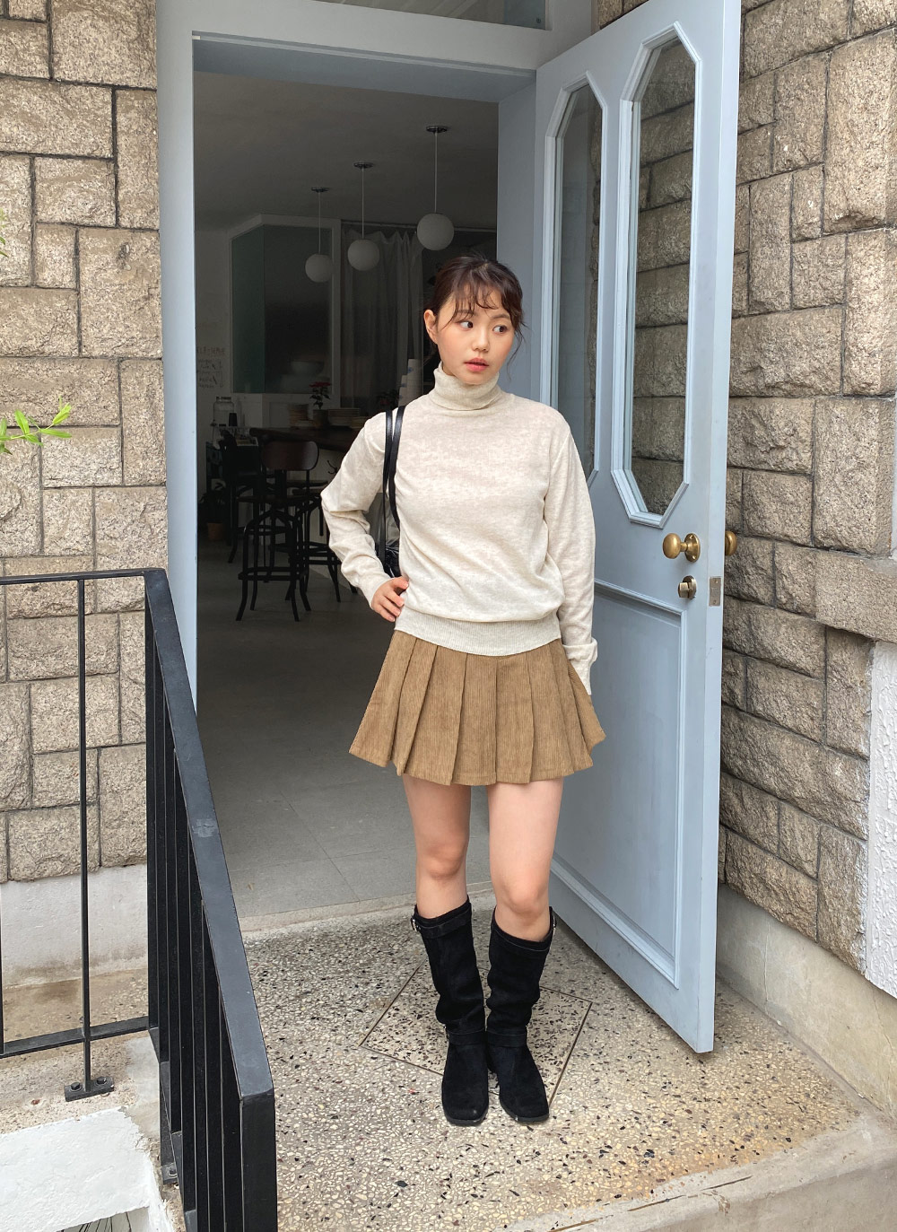 カシミヤ混タートルネックニット | 詳細画像10