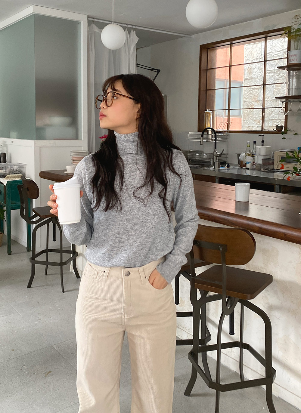 カシミヤ混タートルネックニット | 詳細画像21