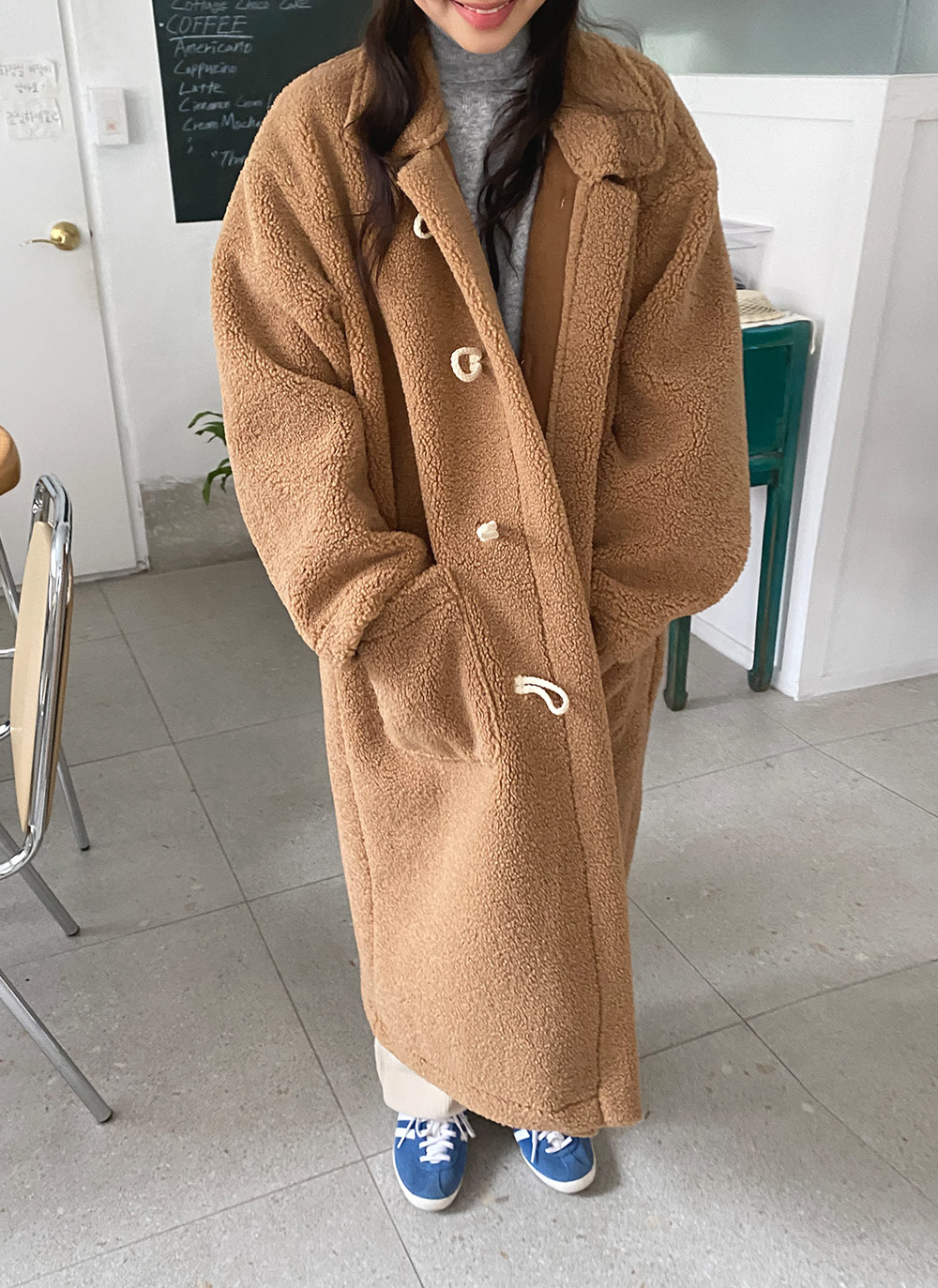 roku OVERSIZED SHAWL COLLAR COAT