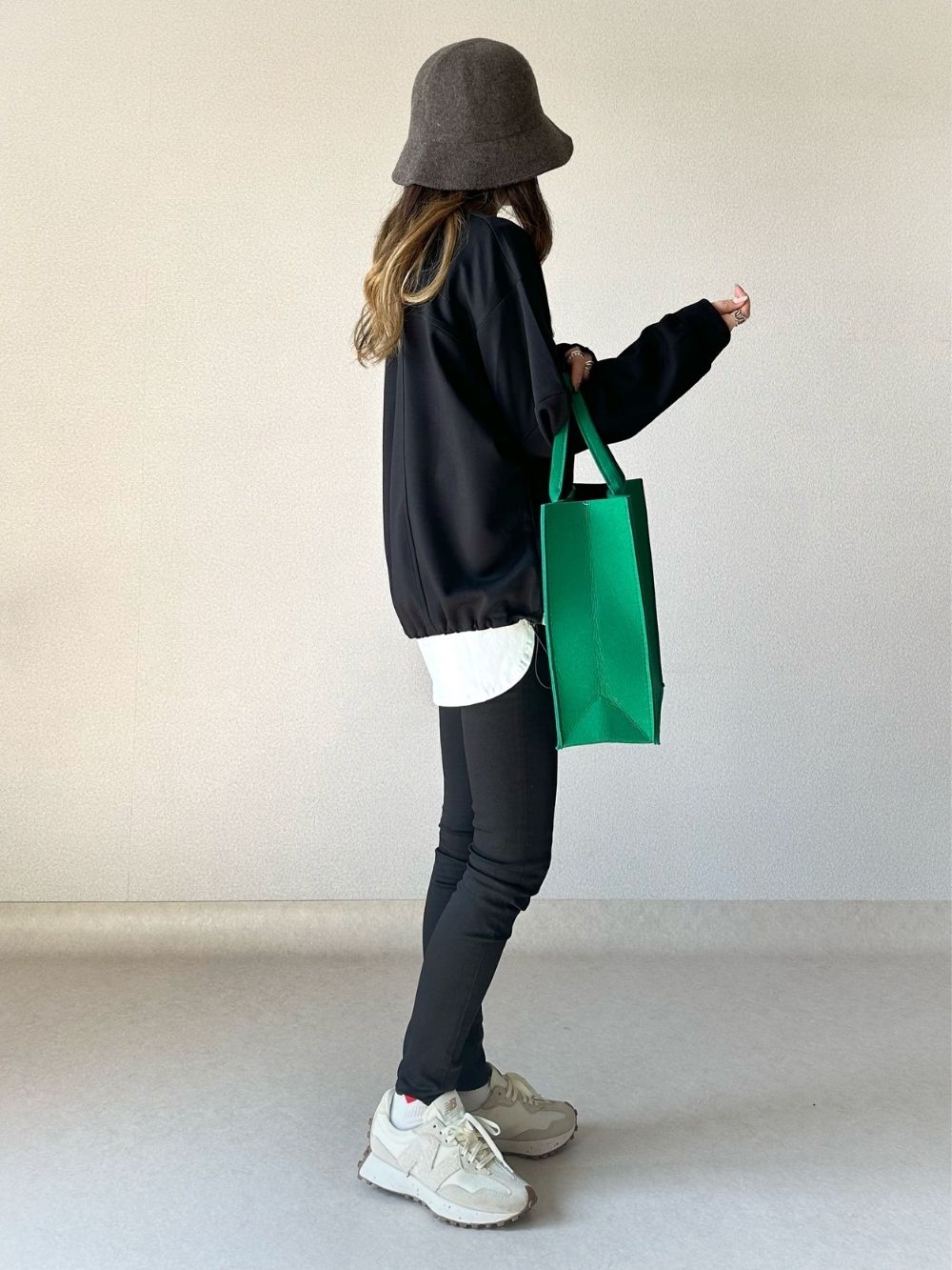 異素材ポケット裾ドロストスウェット | 詳細画像4