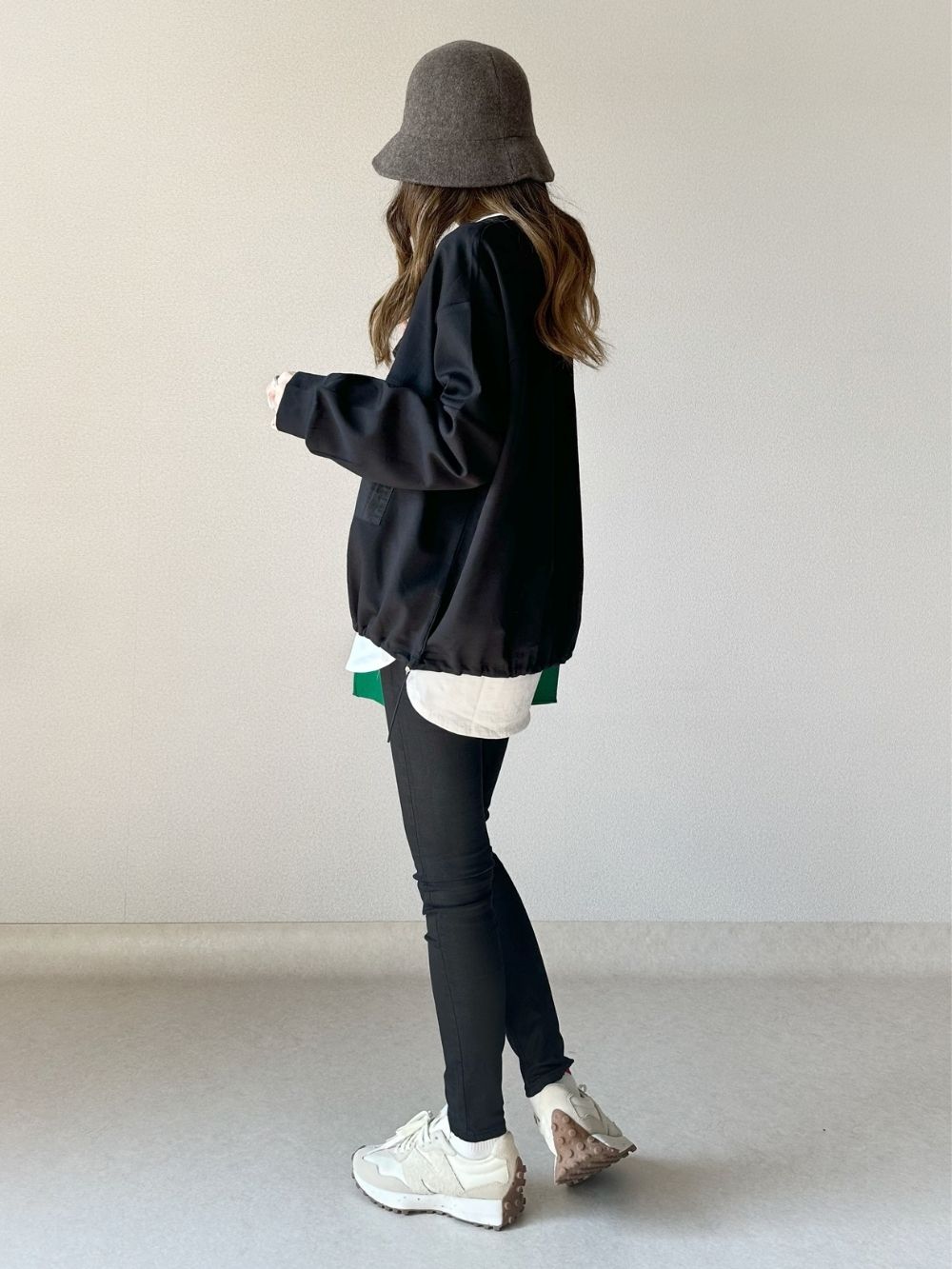 異素材ポケット裾ドロストスウェット | 詳細画像5