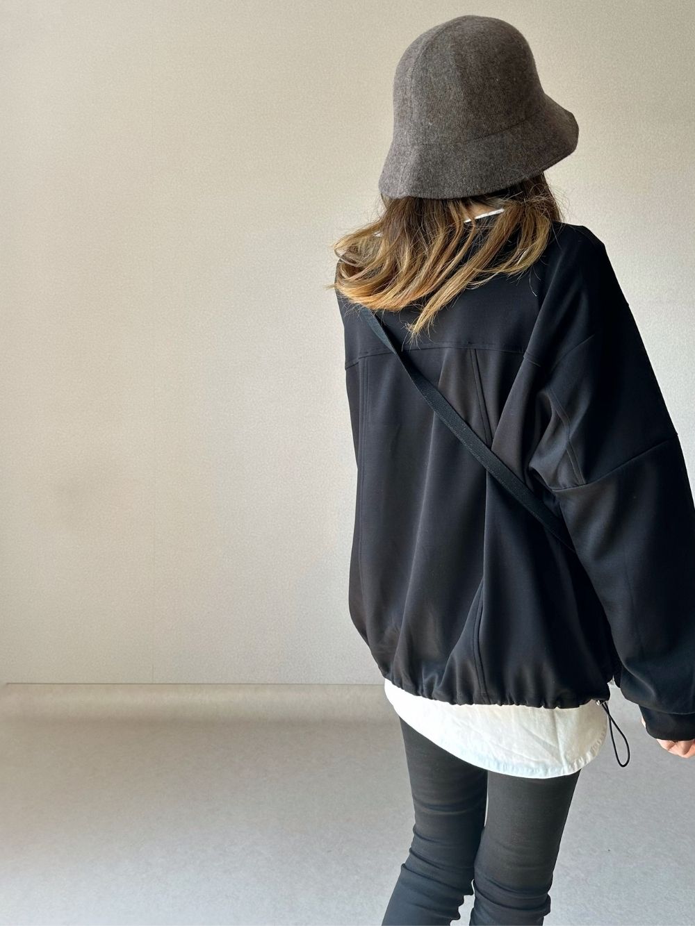 異素材ポケット裾ドロストスウェット | 詳細画像11