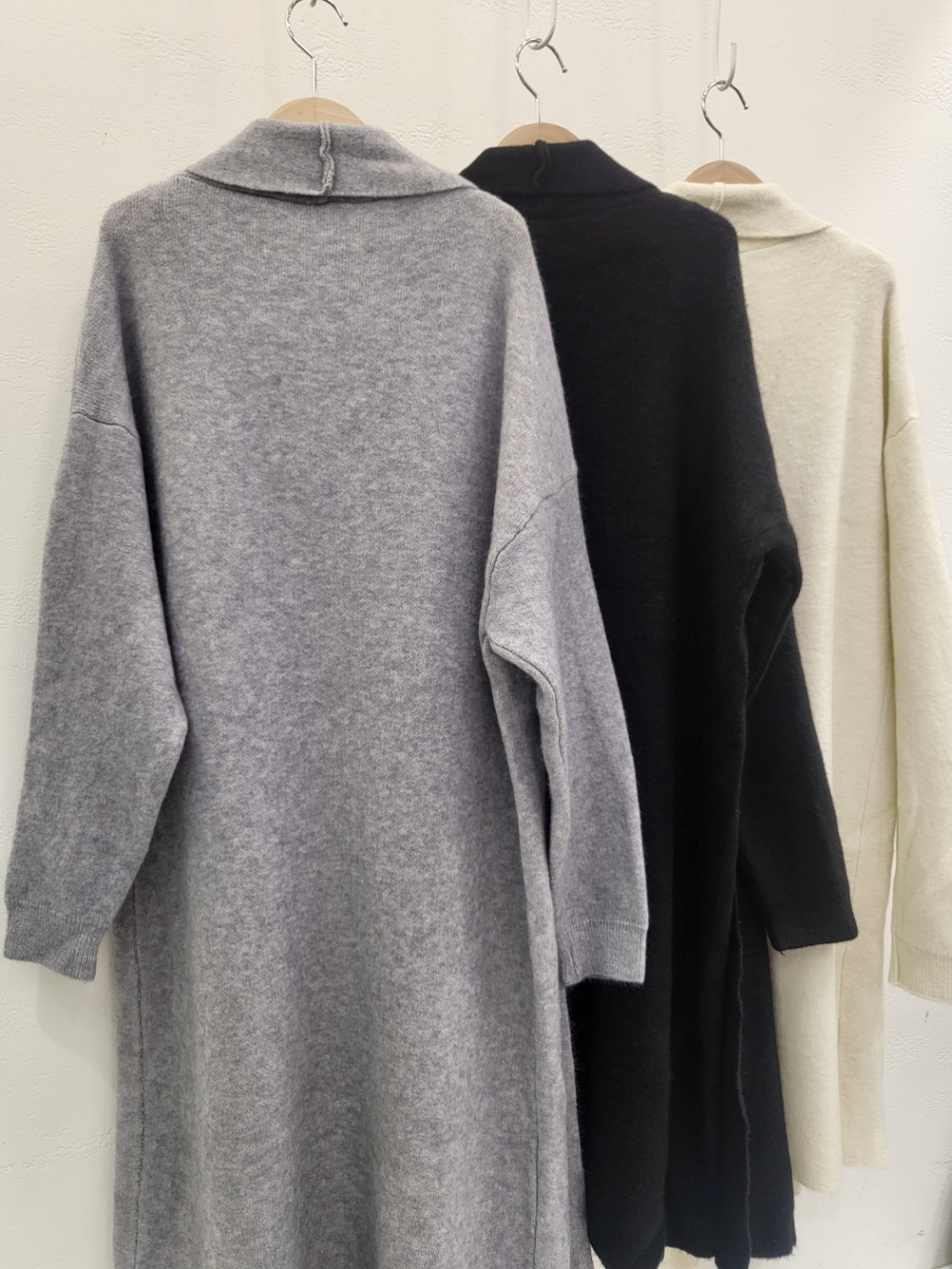 theory ロングニットカーディガン　ワンピース　アンサンブル 流れる編み柄ニットロングカーディガン – ONE PEACE ONLINE