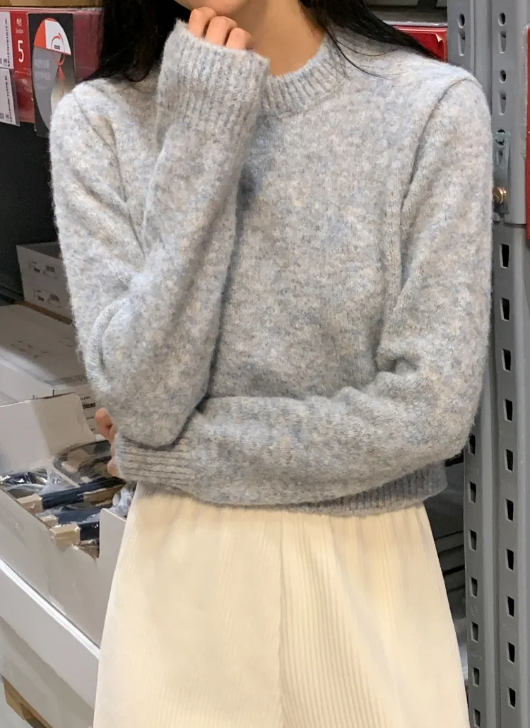 クロップドメランジニット | ENVYLOOK | 詳細画像1