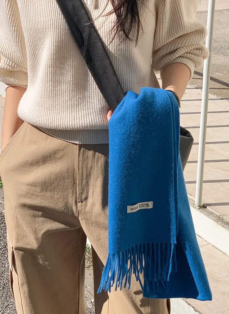 ウールフリンジマフラー | LAYMOOD | 詳細画像1