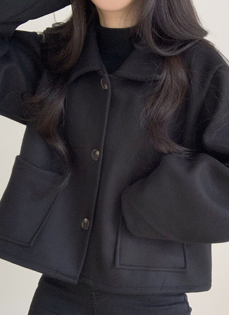 カラーボタンクロップドジャケット | レディースファッション通販 - DHOLIC