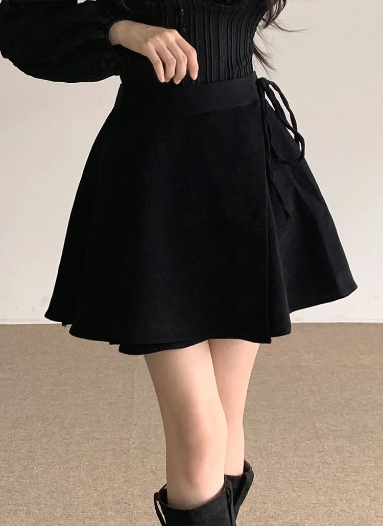 シルキーラップミニスカート | moodloveroom | 詳細画像1