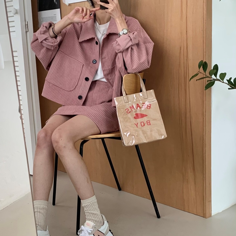 PUTUMAYO コーデュロイ ジャケット&スカート コーデュロイジャケット