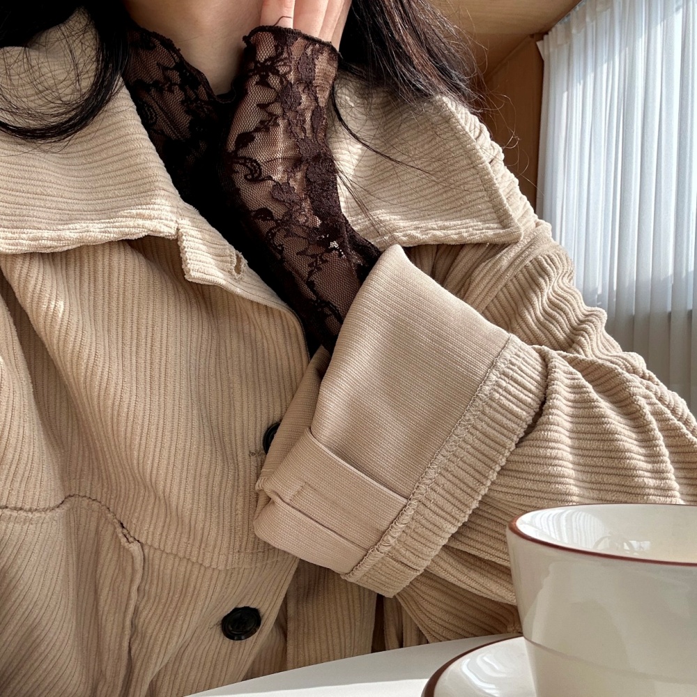 コーデュロイシャツジャケット&ミニスカートSET | レディース