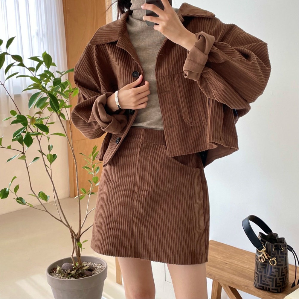 PUTUMAYO コーデュロイ　ジャケット&スカート PUTUMAYO コーデュロイ ジャケット&スカート