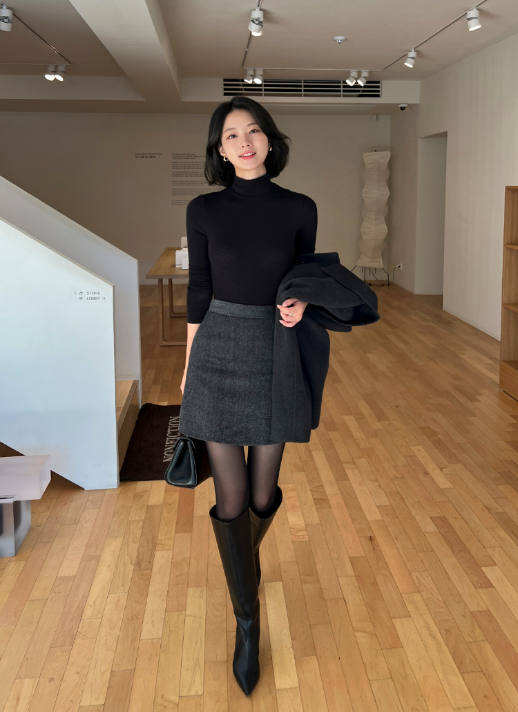 ヘリンボーンミニスカート | レディースファッション通販 - DHOLIC