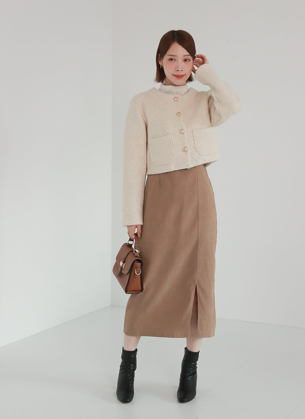 ウール混ゴールドボタンジャケット | DHOLIC | 詳細画像4