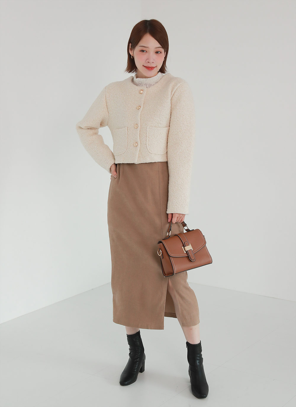 ウール混ゴールドボタンジャケット | DHOLIC | 詳細画像6