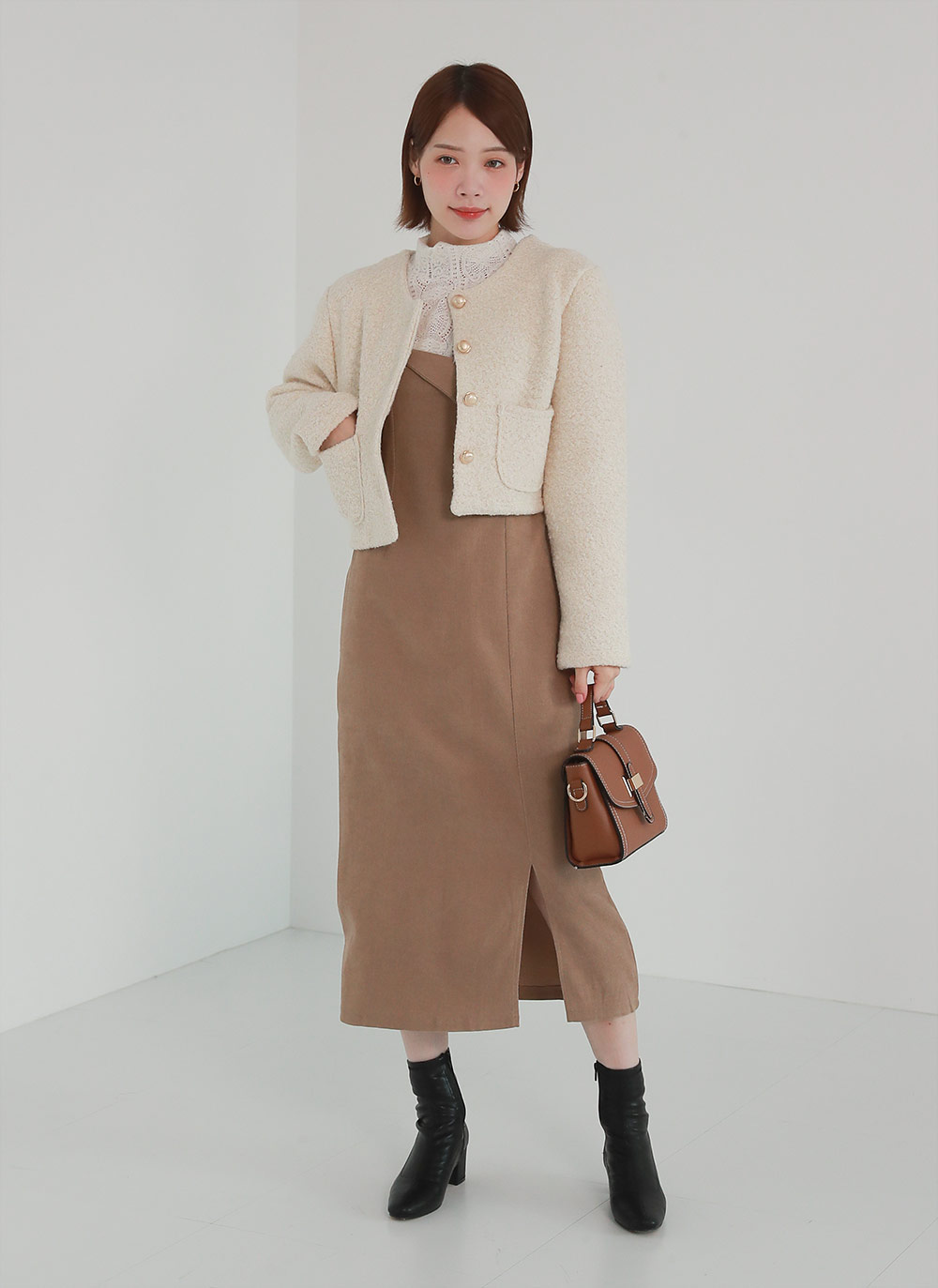 ウール混ゴールドボタンジャケット | DHOLIC | 詳細画像7