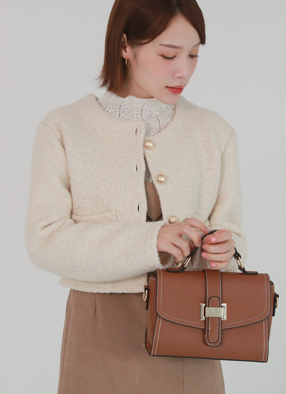 ウール混ゴールドボタンジャケット | DHOLIC | 詳細画像8