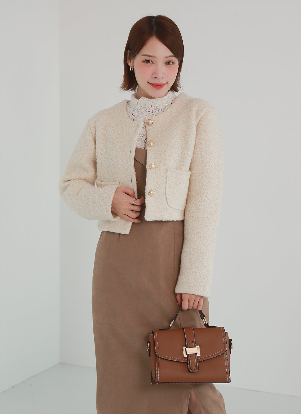 ウール混ゴールドボタンジャケット | DHOLIC | 詳細画像9