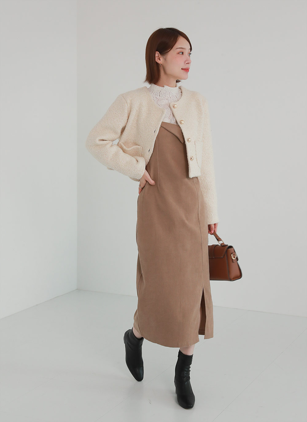 ウール混ゴールドボタンジャケット | DHOLIC | 詳細画像10