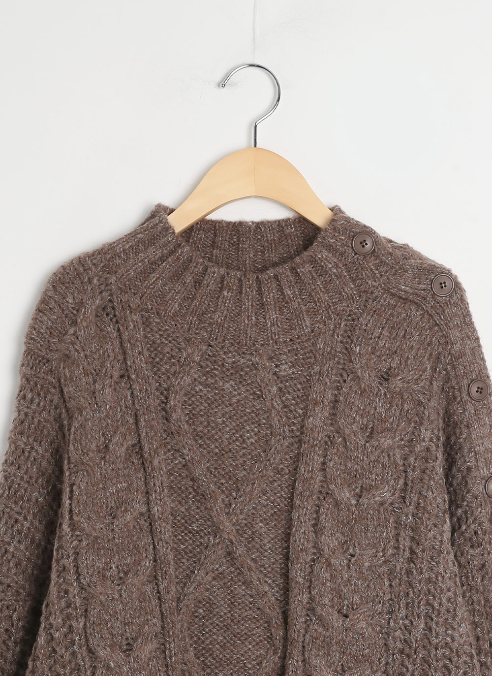 ショルダーボタンケーブルニット | DHOLIC | 詳細画像23