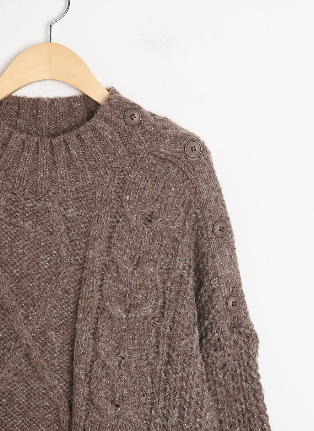 ショルダーボタンケーブルニット | DHOLIC | 詳細画像24