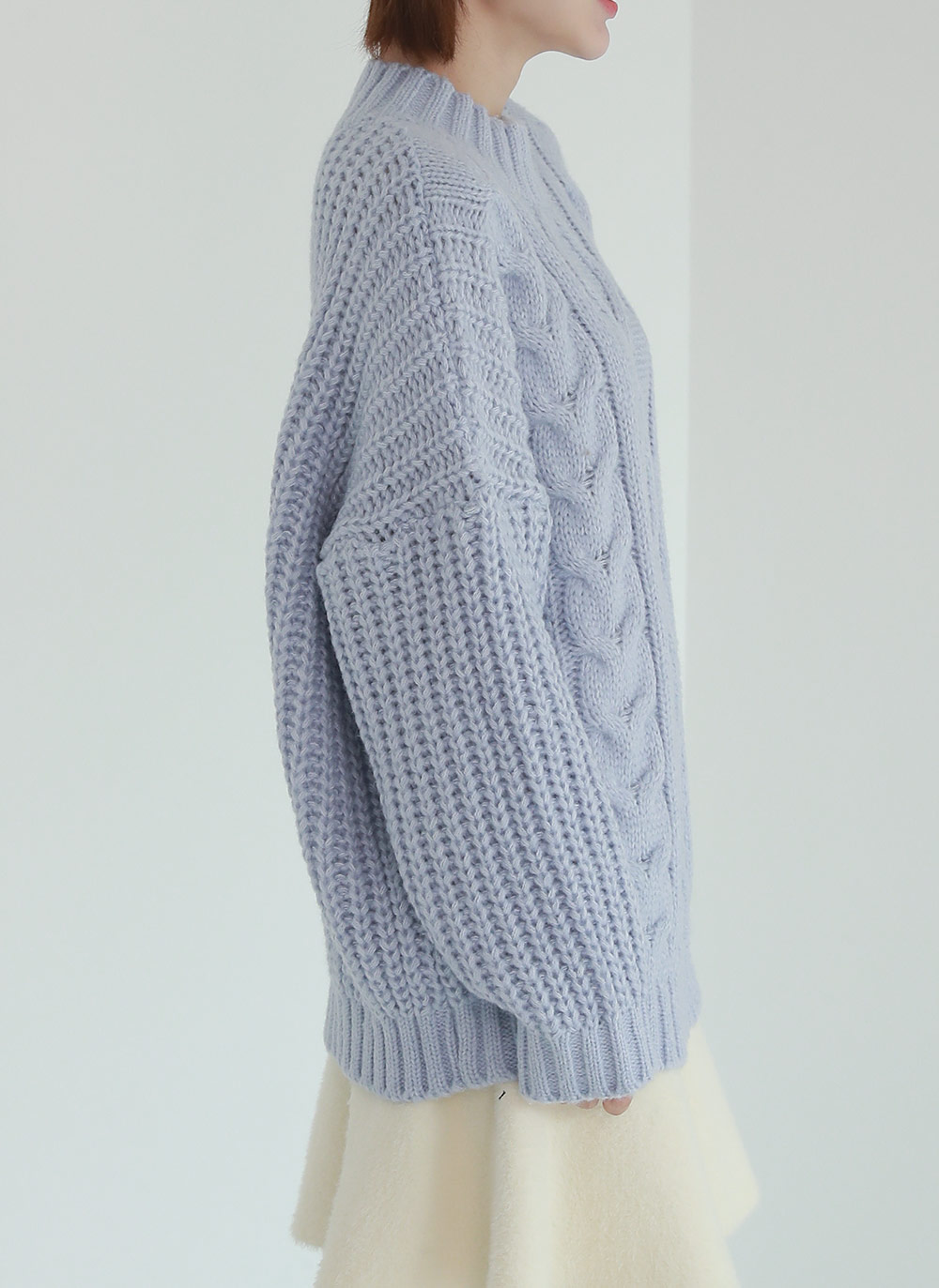 ショルダーボタンケーブルニット | DHOLIC | 詳細画像15