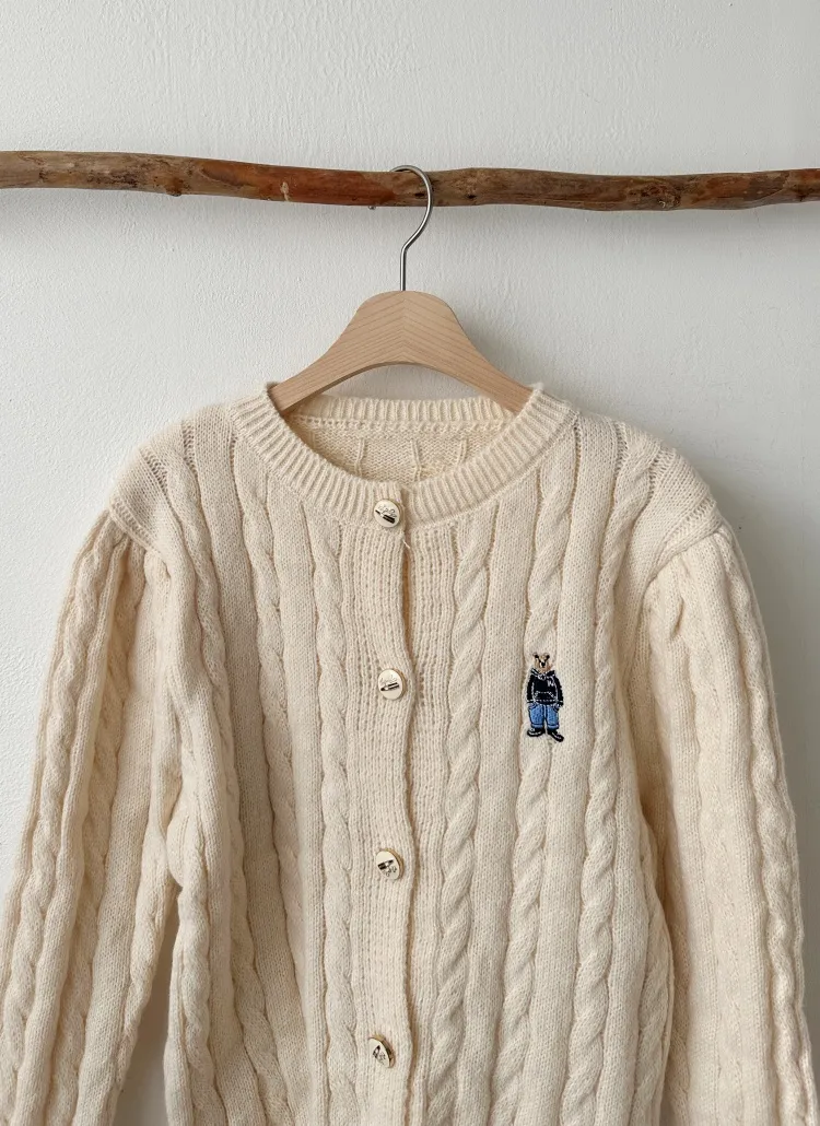 本日削除最終価格PaddyHill カシミア100ケーブルニットカーディガン FREAK'S STORE ニット セーター 金ボタン ケーブルニット