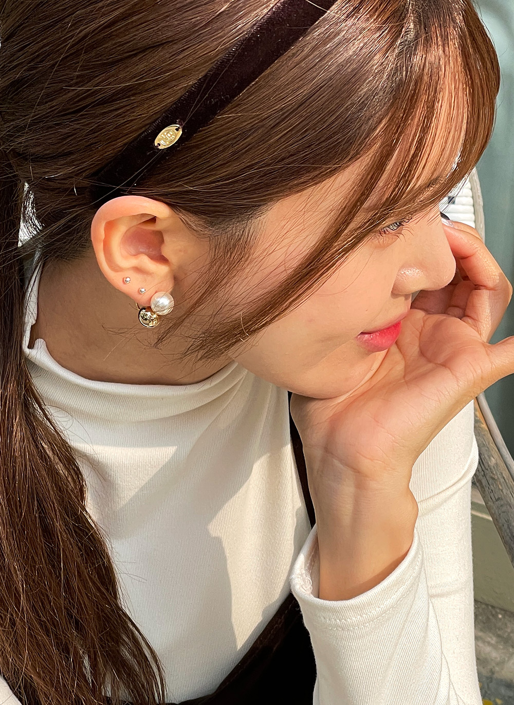 フェイクパールボールピアス | DHOLIC | 詳細画像4