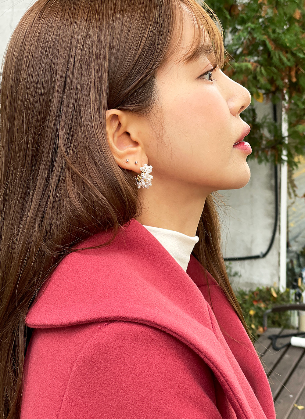フェイクパールオープンリングピアス | DHOLIC | 詳細画像4
