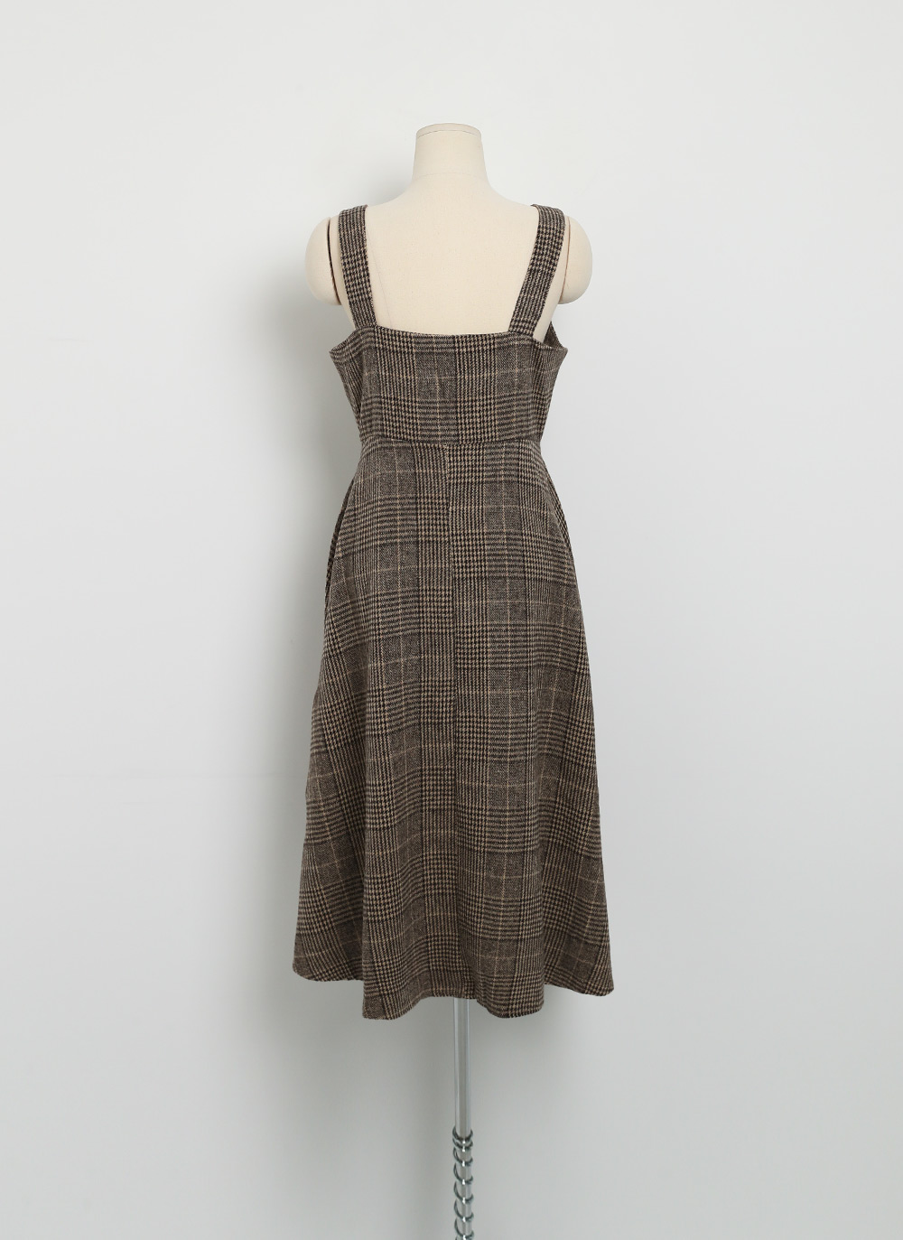 ウール混リボンチェックビスチェワンピース | DHOLIC | 詳細画像32