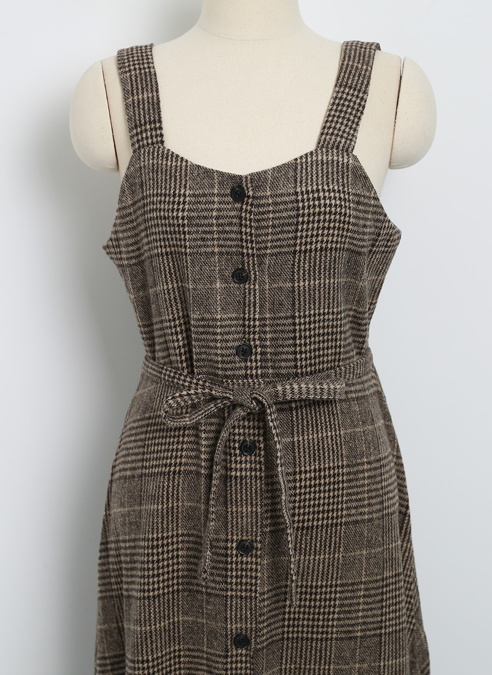 ウール混リボンチェックビスチェワンピース | DHOLIC | 詳細画像33