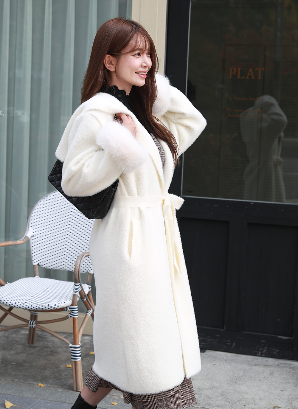 ウール混リボンチェックビスチェワンピース | DHOLIC | 詳細画像28