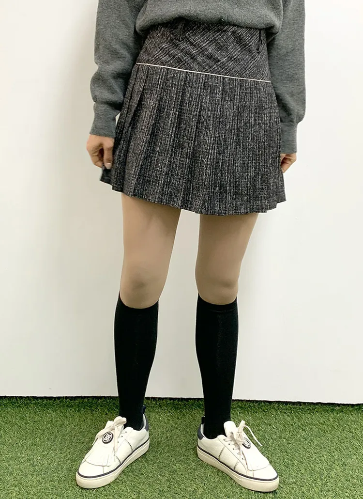 裏起毛ツイードプリーツスカートパンツ | voer | 詳細画像1