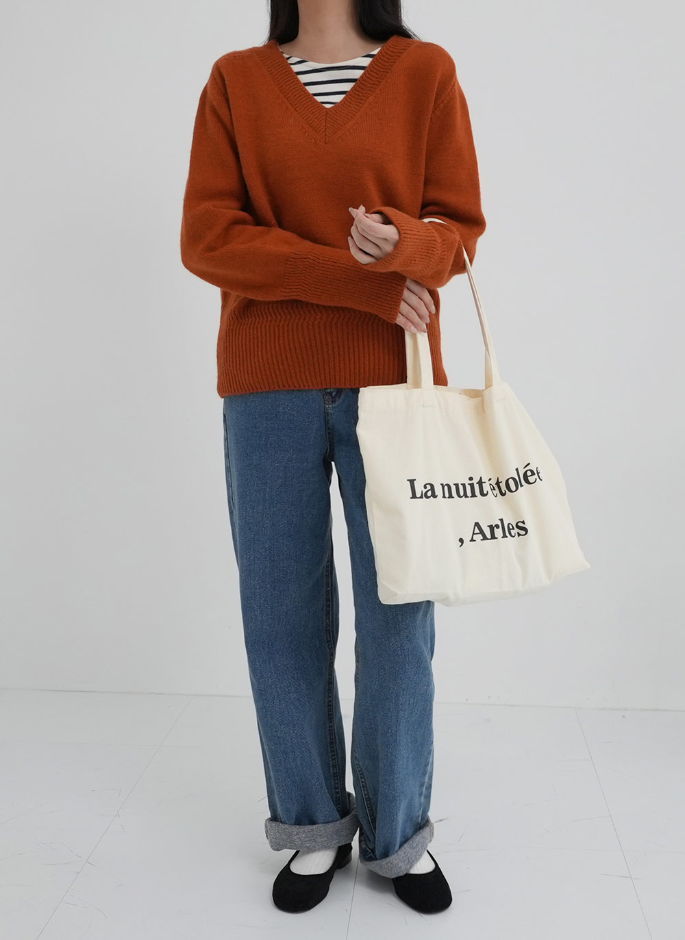 裏起毛ストレートデニムパンツ | DHOLIC | 詳細画像4