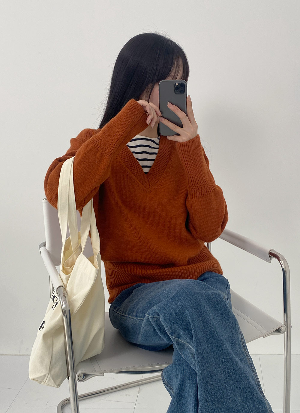 裏起毛ストレートデニムパンツ | DHOLIC | 詳細画像6