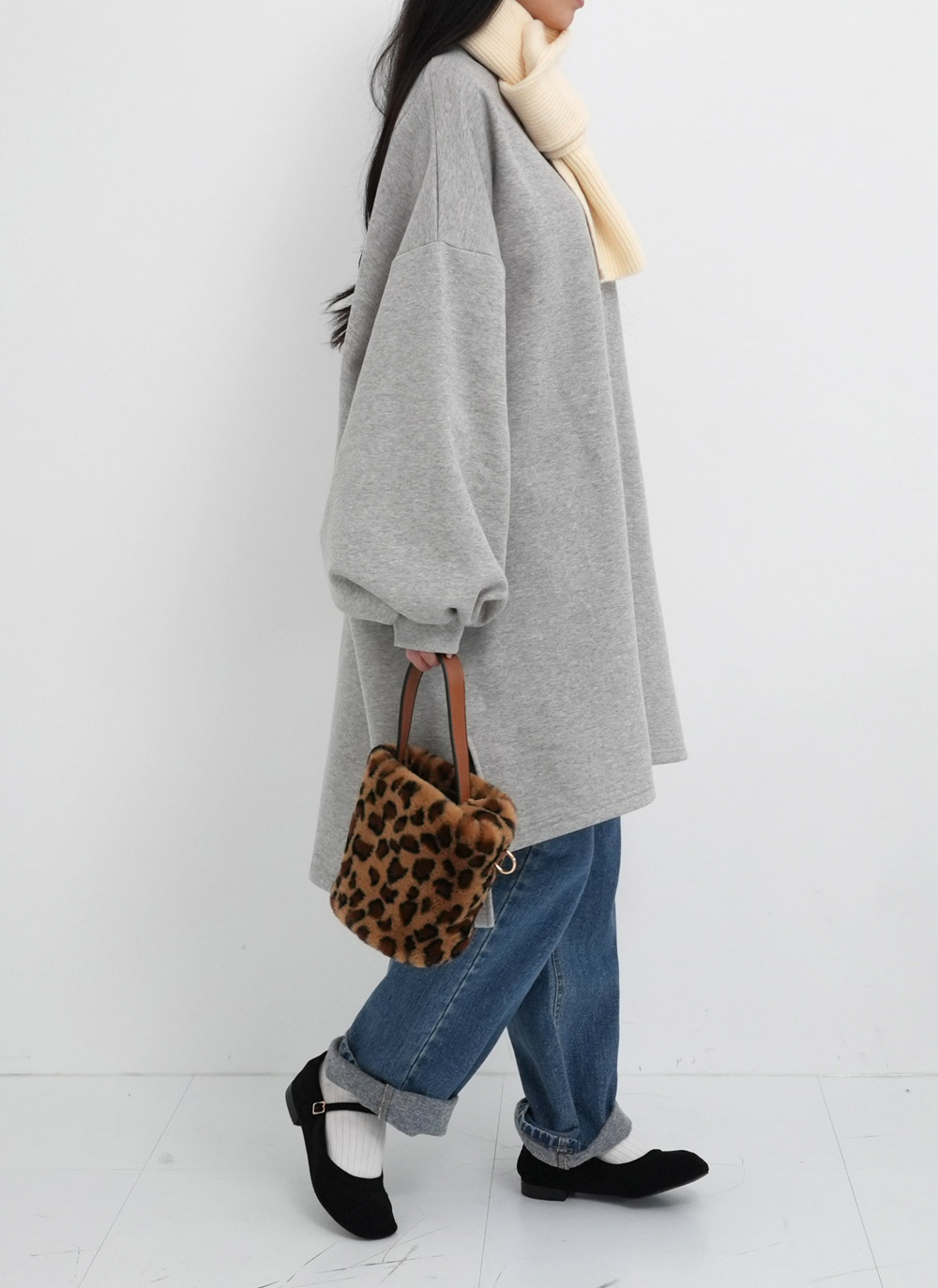 裏起毛ストレートデニムパンツ | DHOLIC | 詳細画像8