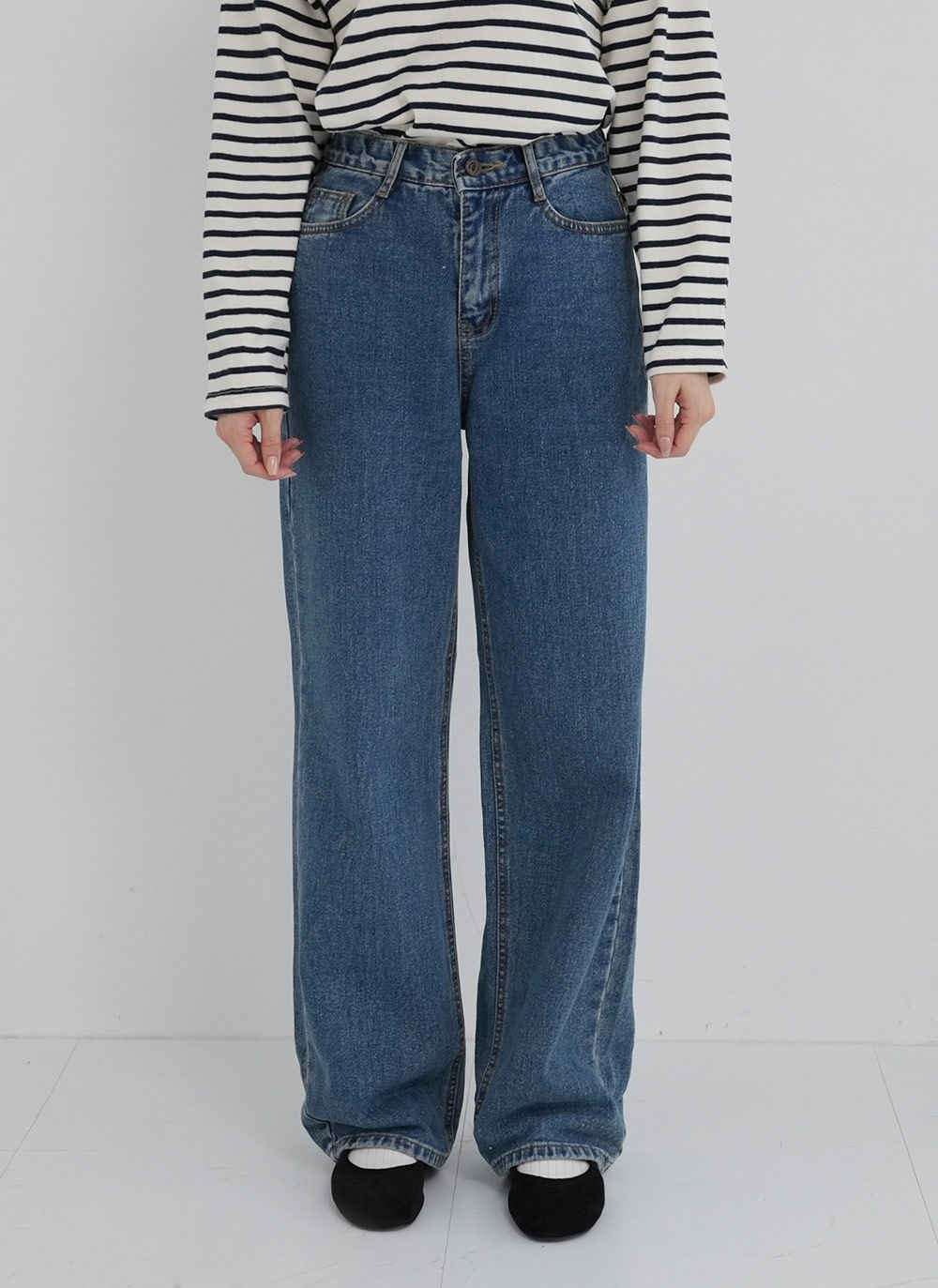 裏起毛ストレートデニムパンツ | DHOLIC | 詳細画像11