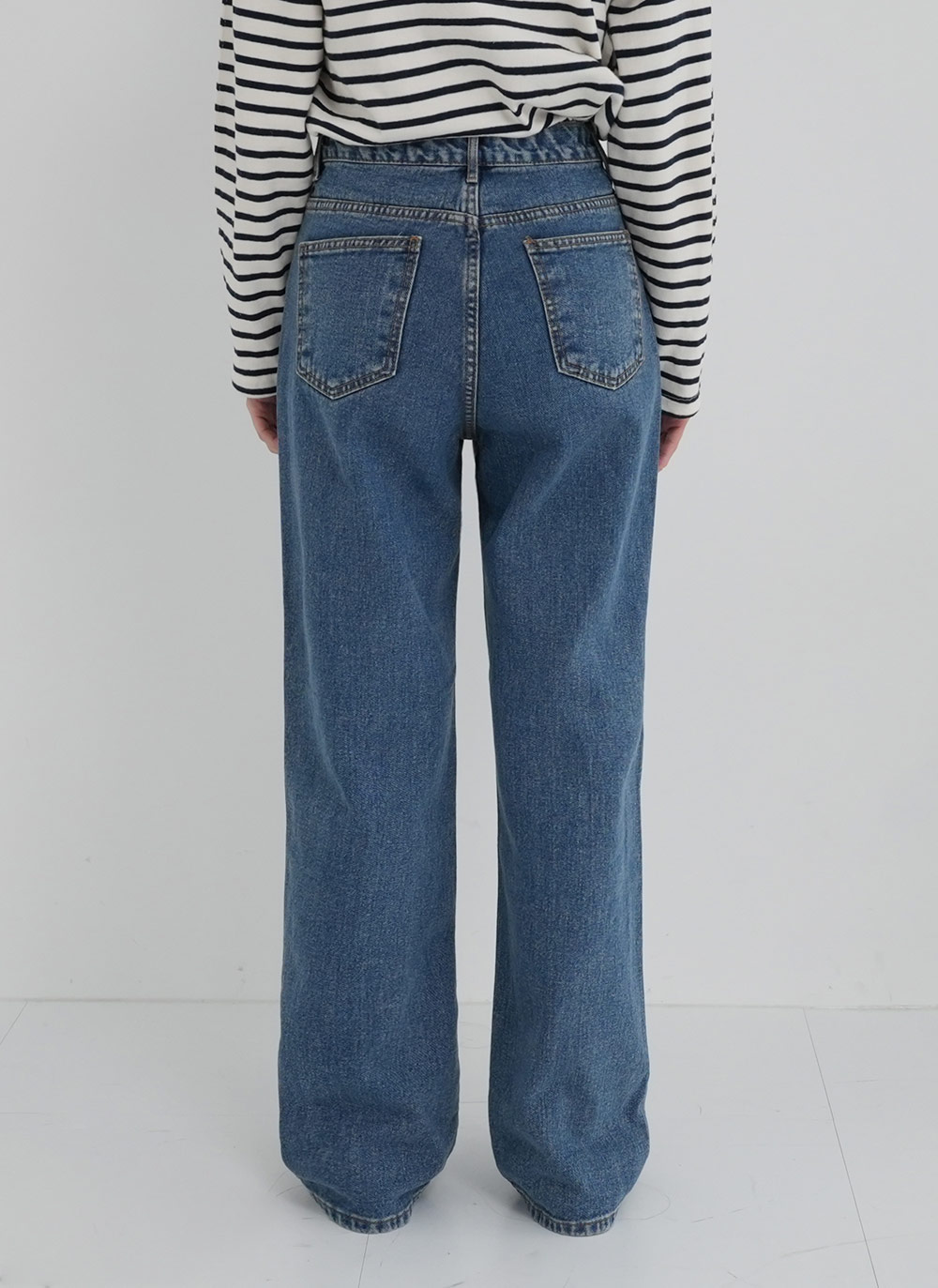 裏起毛ストレートデニムパンツ | DHOLIC | 詳細画像13