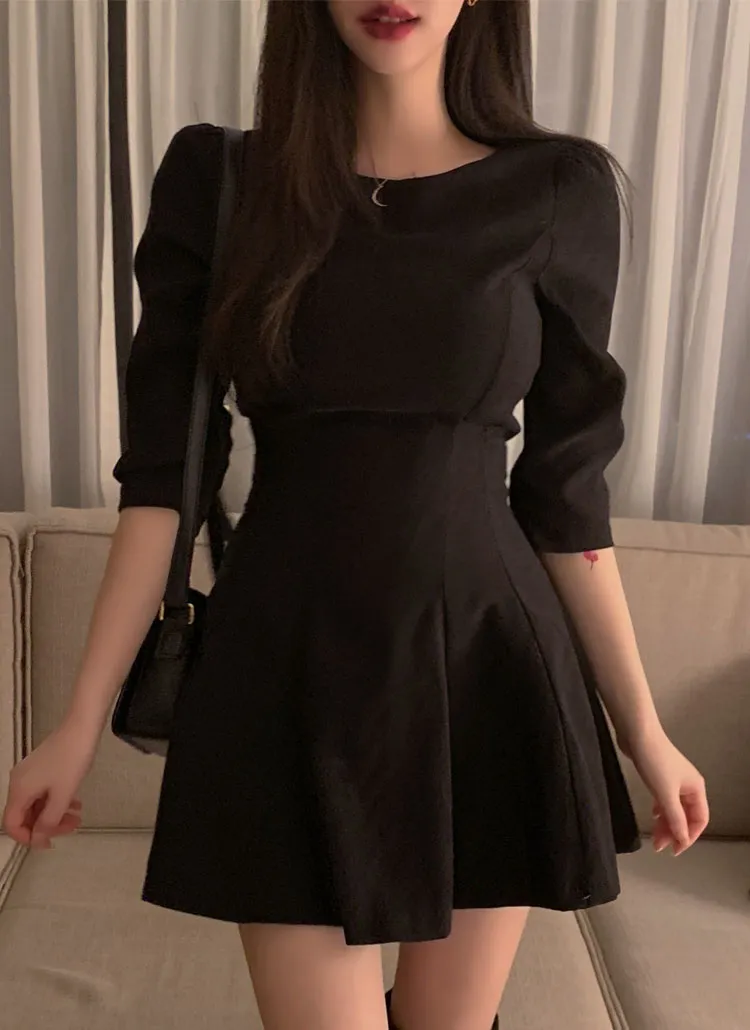 7分袖フレアミニワンピース | lilyti | 詳細画像1