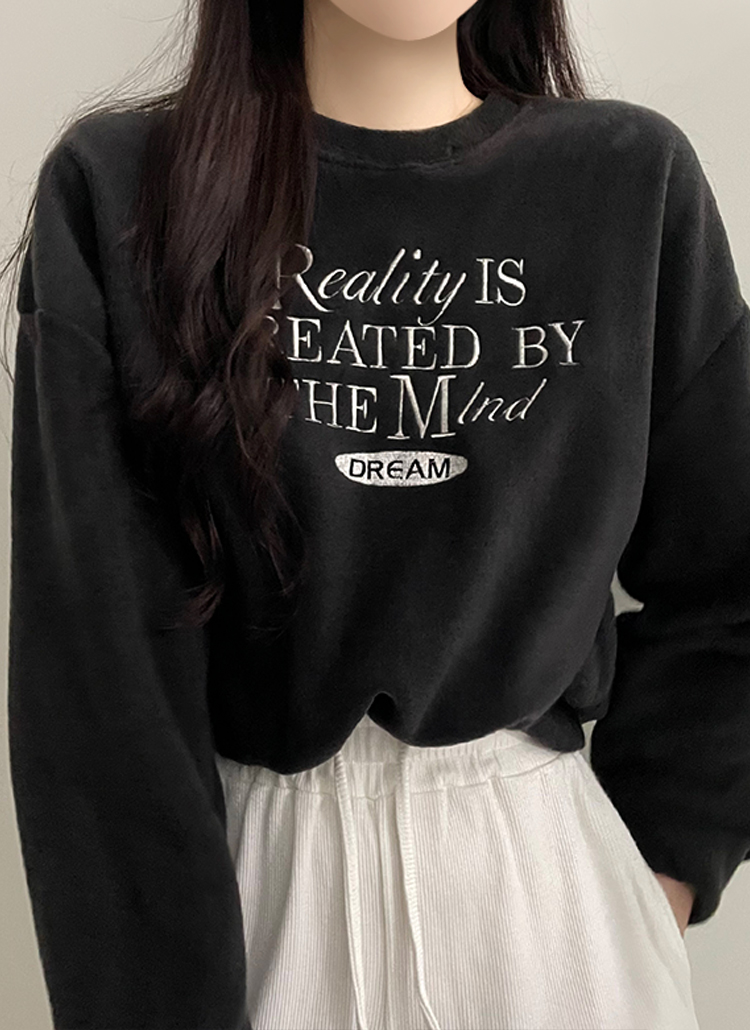 両起毛レタリングクロップドスウェット | レディースファッション通販