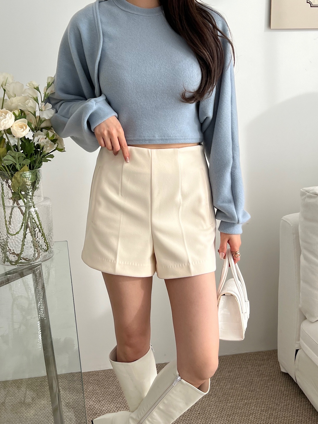 センタープレスダーツショートパンツ | レディースファッション