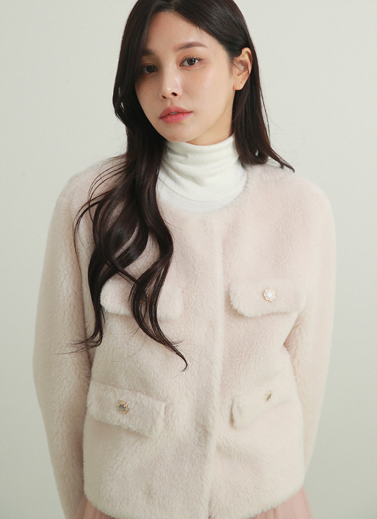 フラワーボアジャケット | レディースファッション通販 - DHOLIC