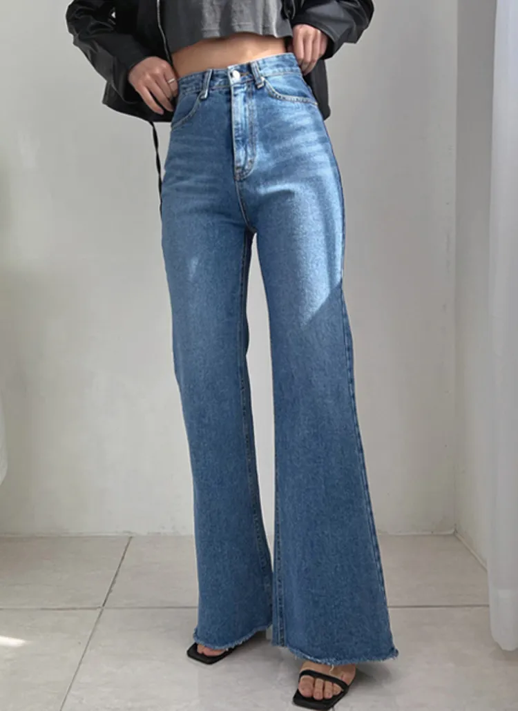 ハイウエストフレアカットデニムパンツ | vavilabel | 詳細画像1