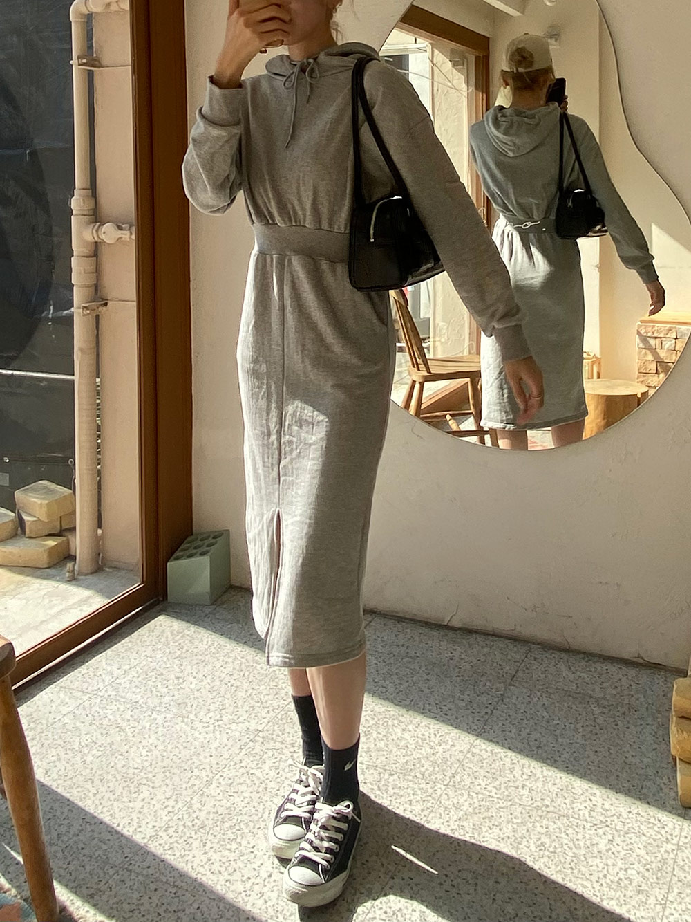 bubbles スリットスリーブパーカーワンピース WEB限定お買い得