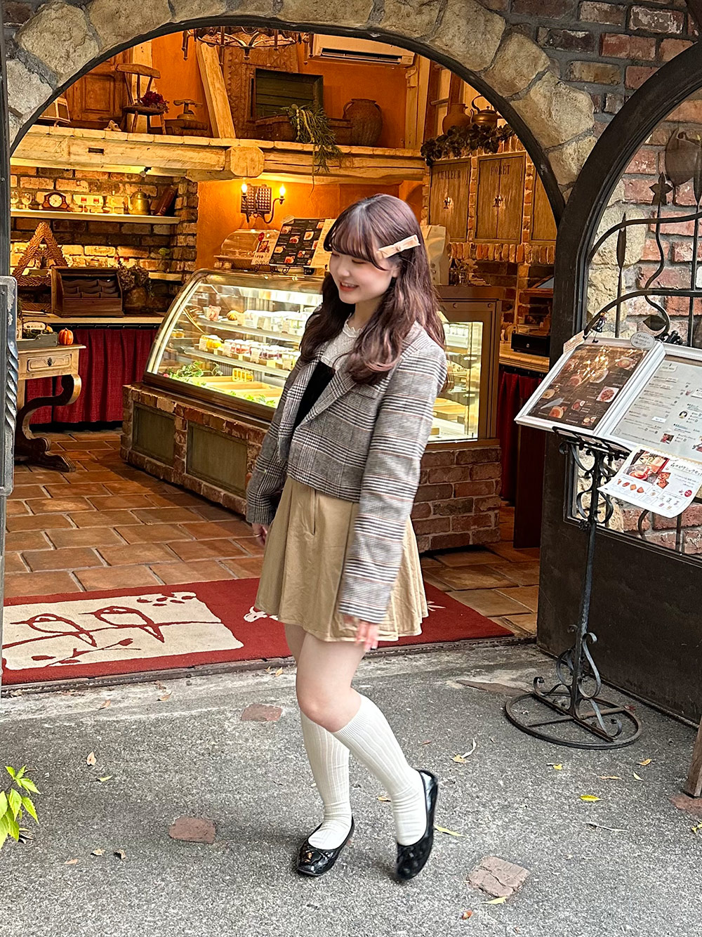 チェック柄ショートジャケット | レディースファッション通販 - DHOLIC