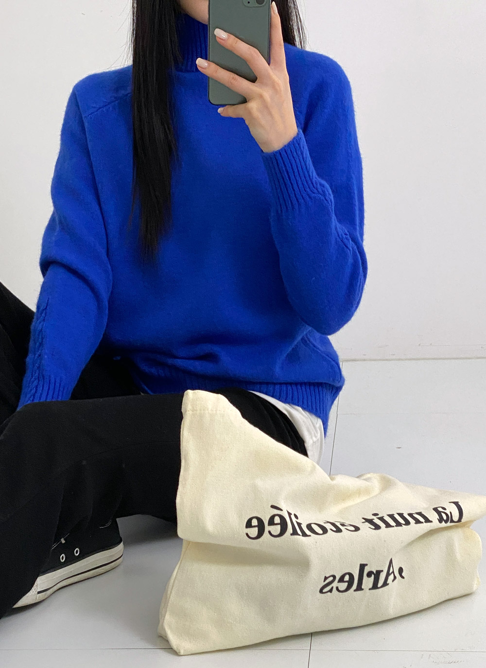 ハイネックケーブルラインニット | DHOLIC | 詳細画像5