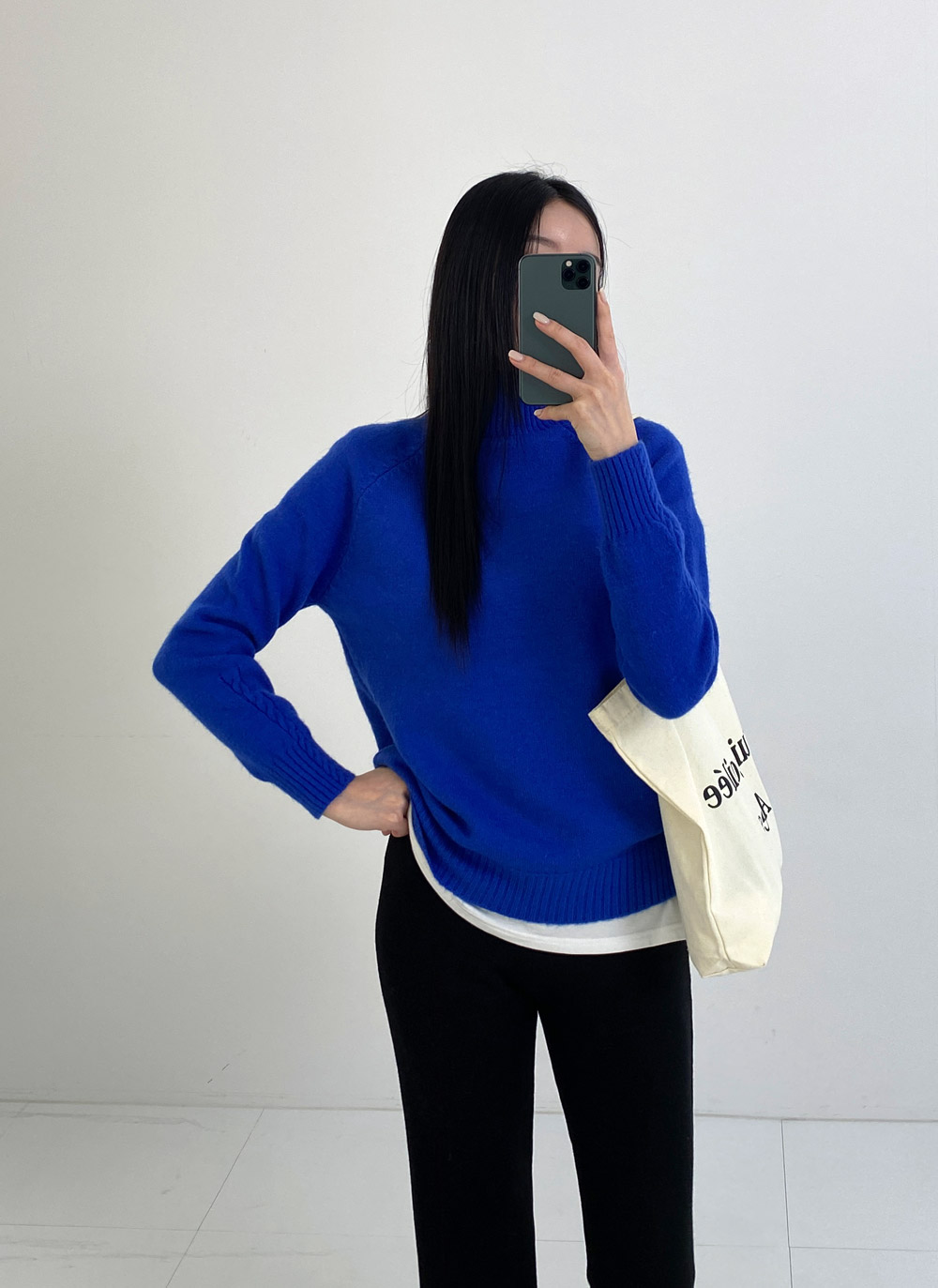 ハイネックケーブルラインニット | DHOLIC | 詳細画像6