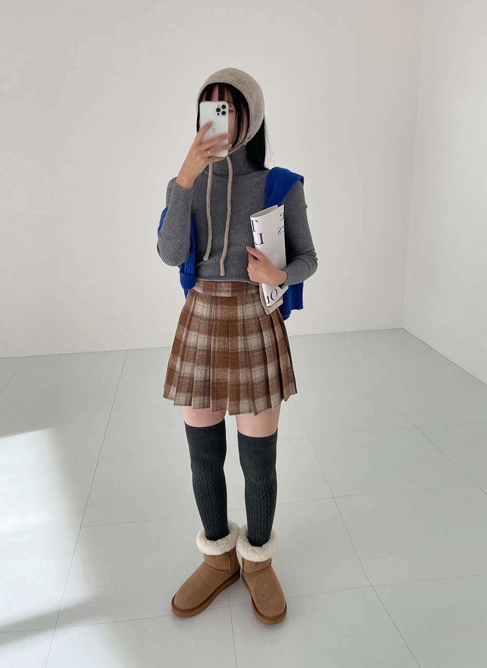 タートルネックリブスリムニット | DHOLIC | 詳細画像10