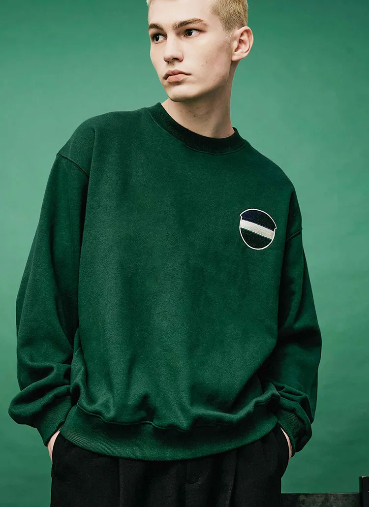 裏起毛シグニチャーパッチスウェット(DARK GREEN) | 詳細画像1