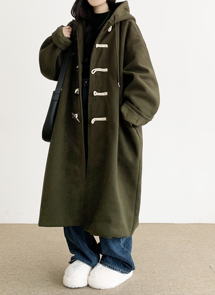 EGGKA コーデュロイトグルコート フード付き EGGKA コーデュロイトグルコート フード付き EGGKA コーデュロイトグル