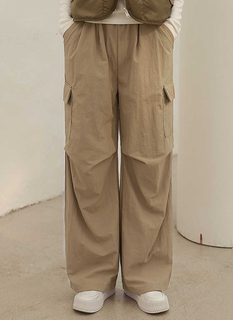 裏起毛ナイロンカーゴパンツ | レディースファッション通販 - DHOLIC